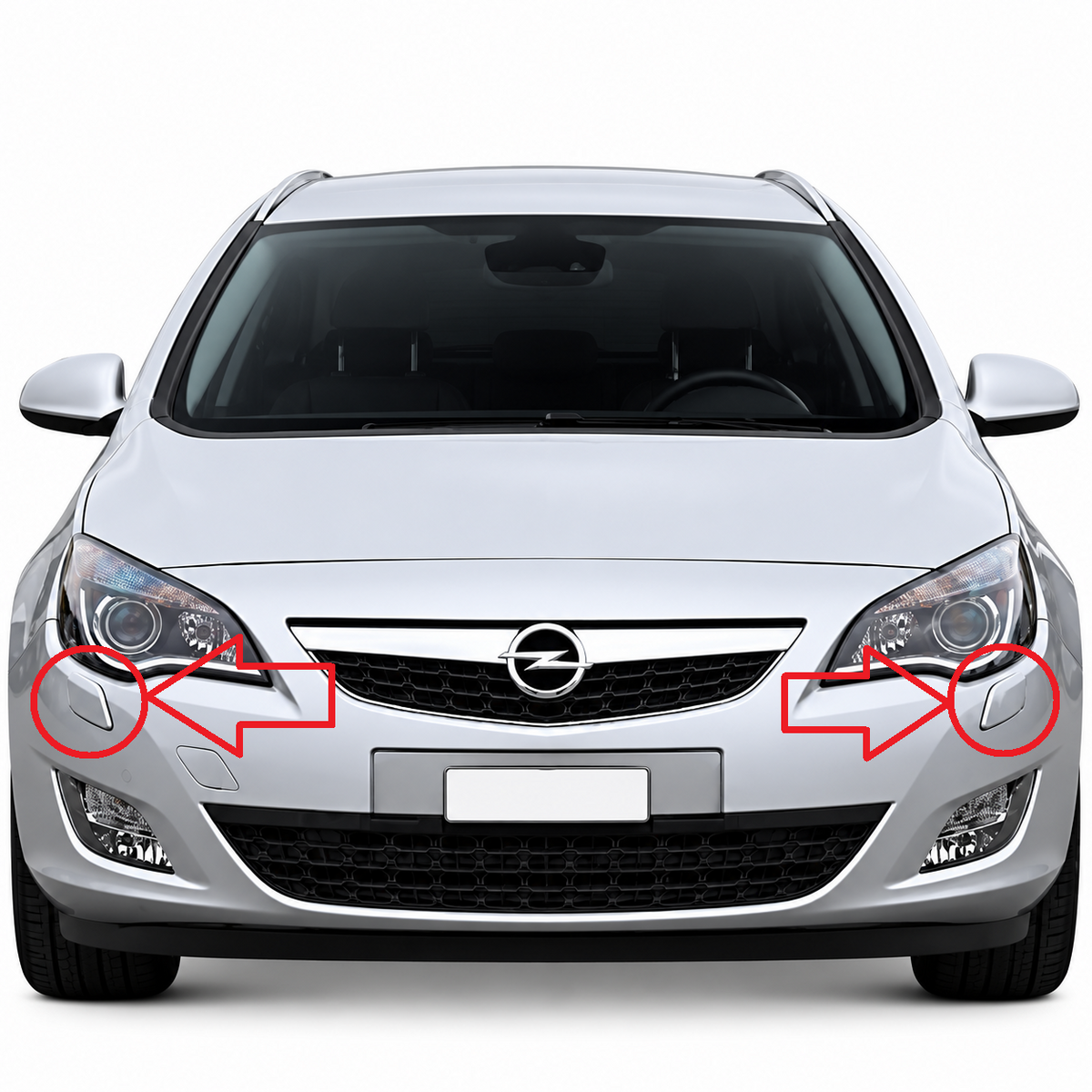 Opel Astra J pre-facelift 2009-2012 капачета за пръскалки на фарове