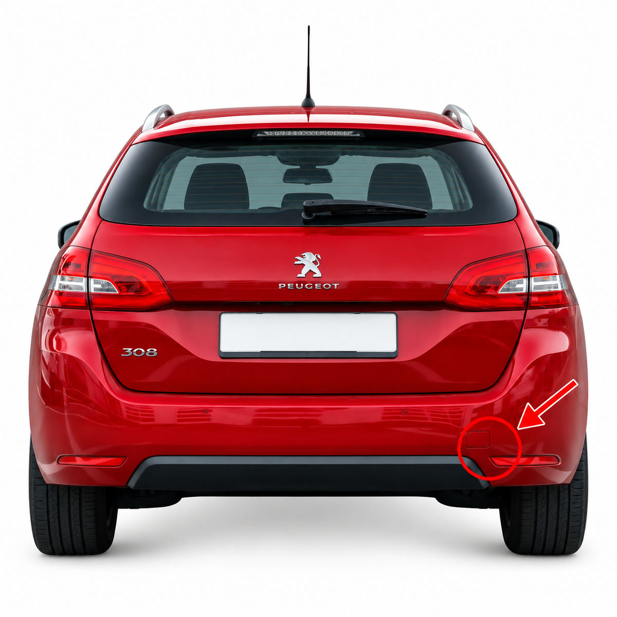 Peugeot 308 II T9 Hatchback pre-facelift / facelift 2013-2021 капаче за кука за теглене