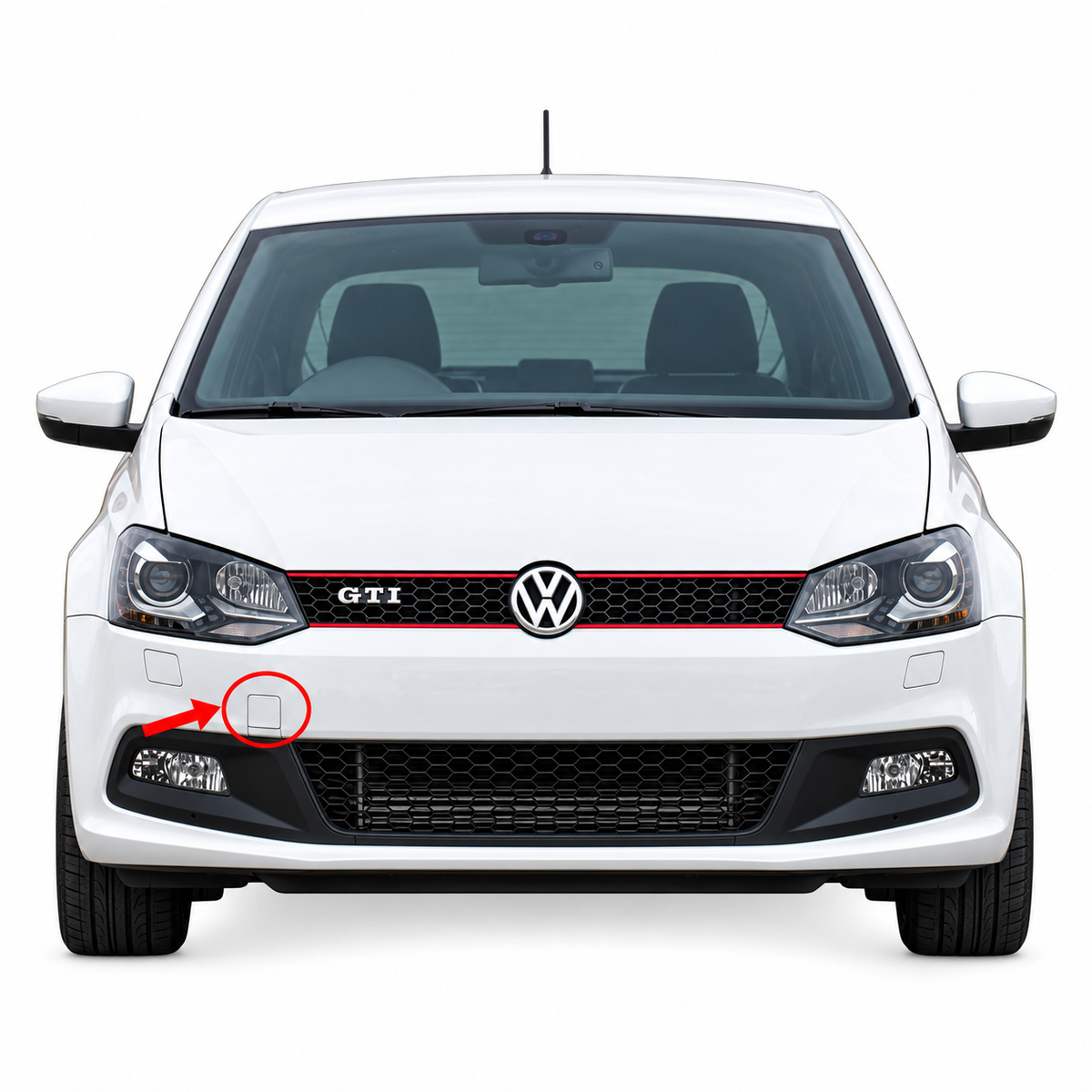 Volkswagen Polo 6R GTI pre-facelift 2010-2014 капаче за кука за теглене