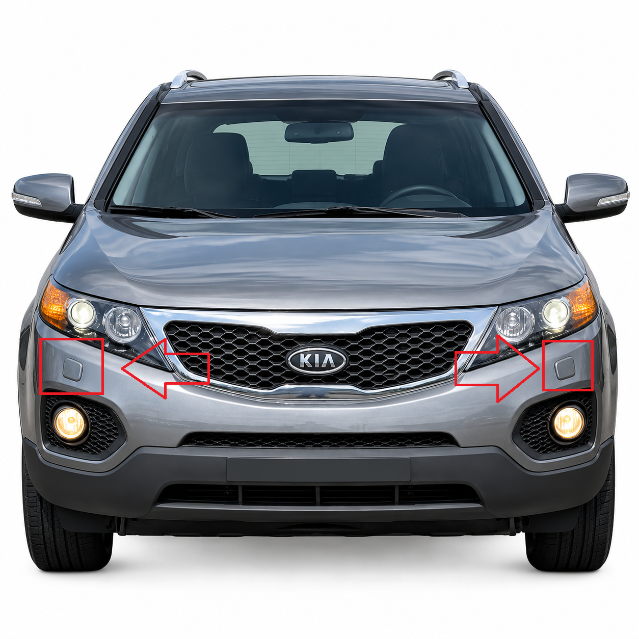 Kia Sorento MK2 Pre-Facelift 2009-2012 капачета за пръскалки на фарове
