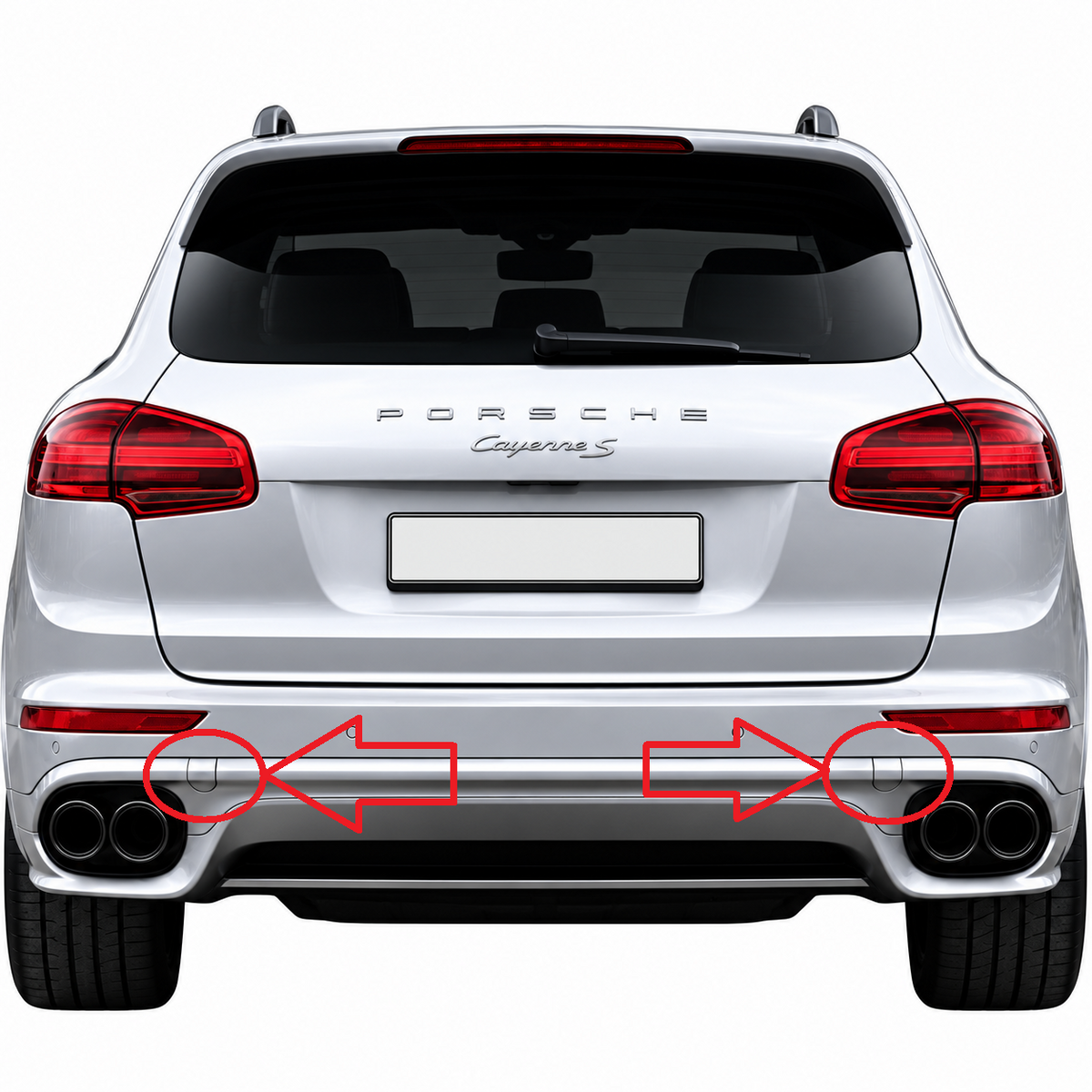 Porsche Cayenne 958.2 S facelift 2014-2017 капаче за кука за теглене