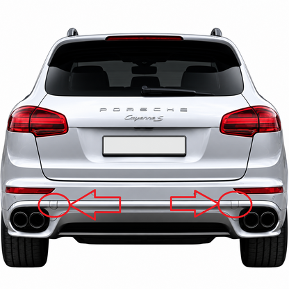 Porsche Cayenne 958.2 S facelift 2014-2017 капаче за кука за теглене