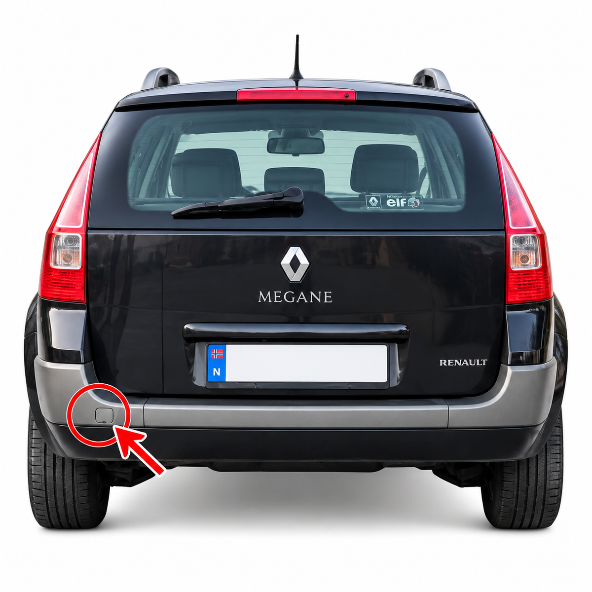Renault Megane II K84 Grandtour pre-facelift / facelift 2003-2009 капаче за кука за теглене