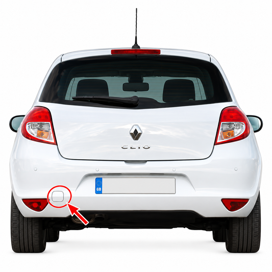 Renault Clio III B85/C85 Hatchback facelift 2009-2012 капаче за кука за теглене