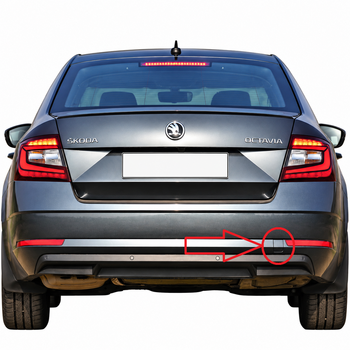 Skoda Octavia III 5E facelift 2017-2020 капаче за кука за теглене