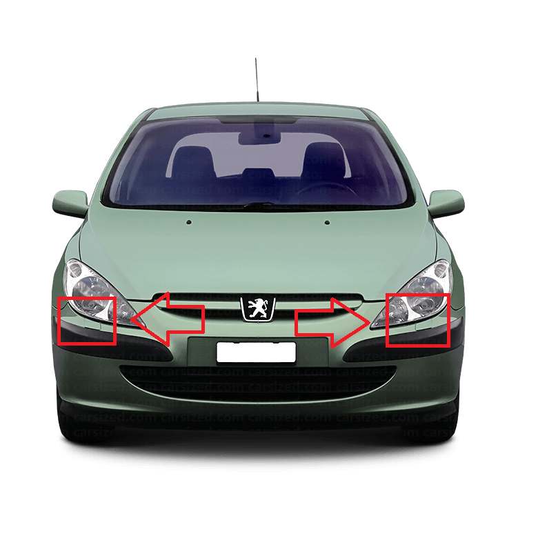 Peugeot 307 Pre-Facelift 2001-2005 капачета за пръскалки на фарове