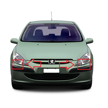 Peugeot 307 Pre-Facelift 2001-2005 капачета за пръскалки на фарове