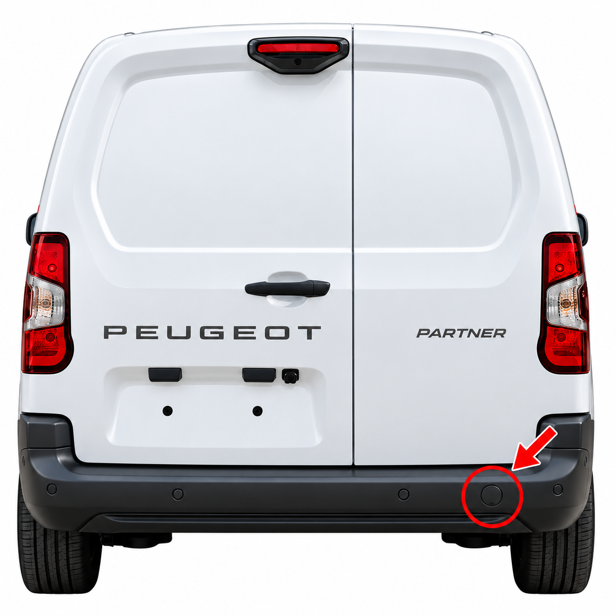Peugeot Partner II B9 Tepee facelift 2015-2018 капаче за кука за теглене