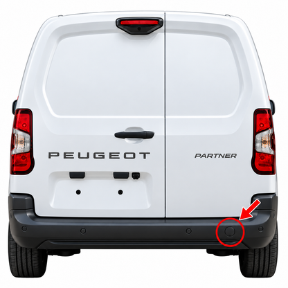Peugeot Partner II B9 Tepee facelift 2015-2018 капаче за кука за теглене