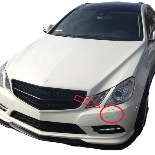 Mercedes E-class W207 coupe(C207)/cabrio(A207) pre-facelift 2009-2013 капачета за пръскалки на фарове