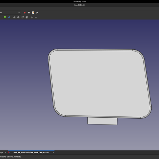 Audi A4 B6 pre-facelift 2000-2004 капаче за кука за теглене