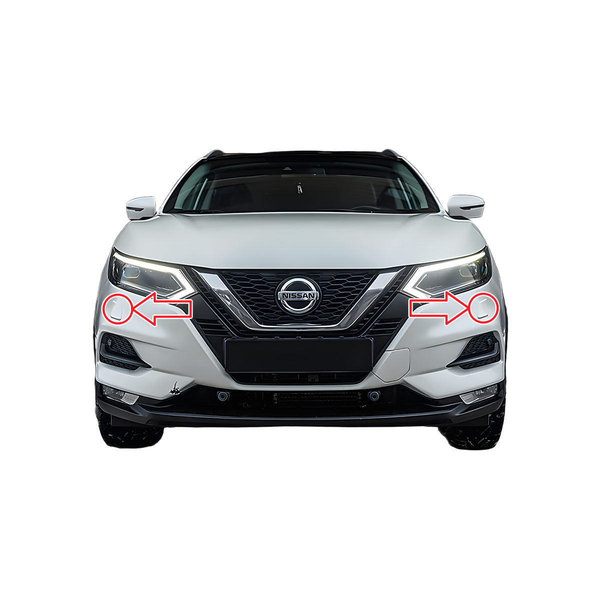 Nissan Qashqai J11 facelift 2017-2021 капачета за пръскалки на фарове