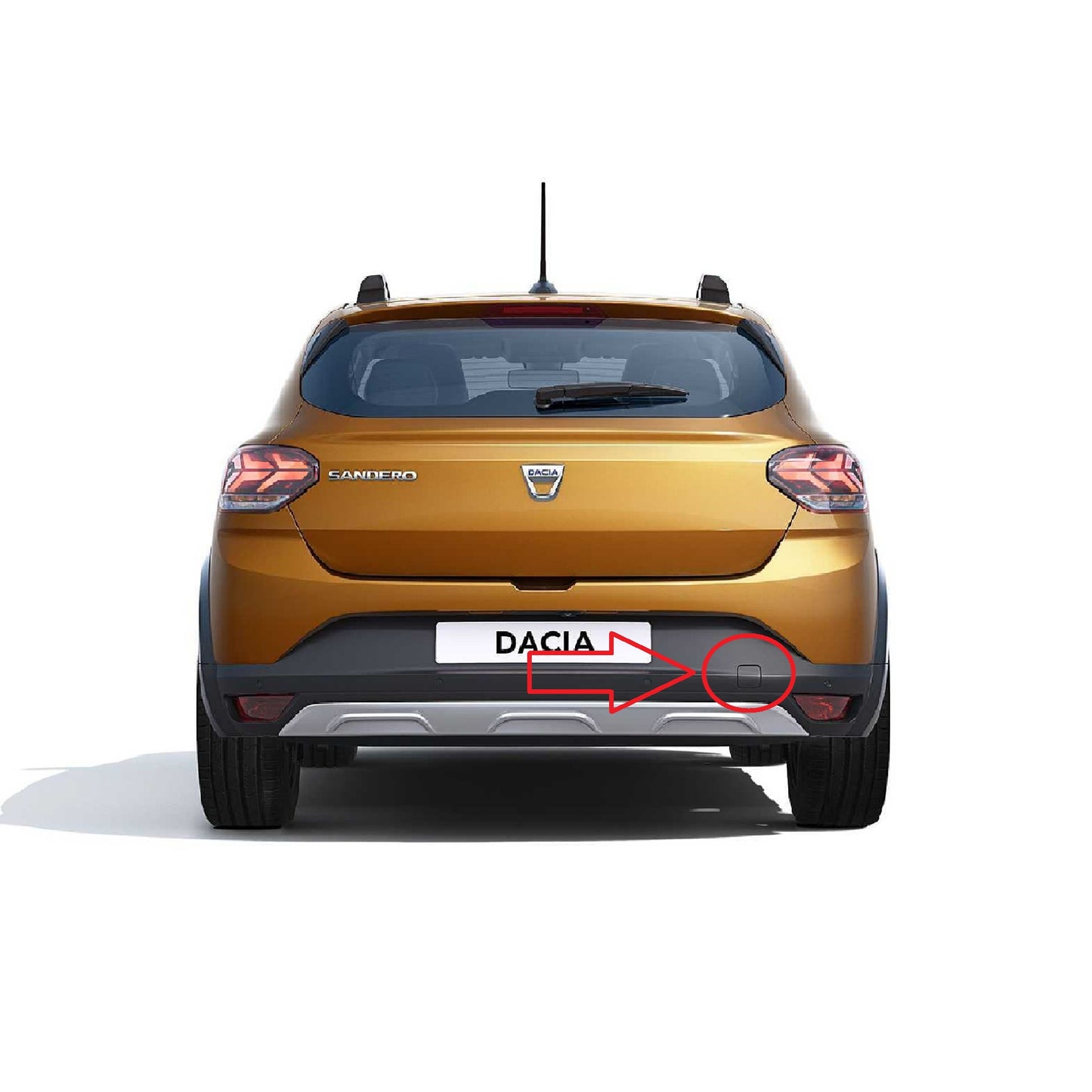 Dacia Sandero Stepway MK3 pre-facelift 2020-2022 капаче за кука за теглене