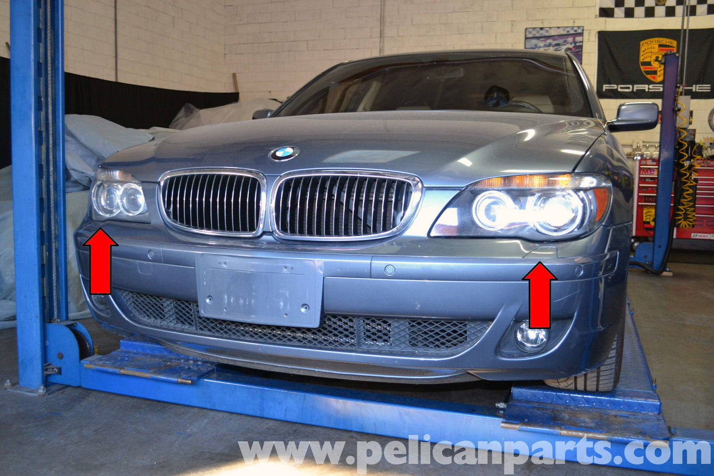 BMW E65 Facelift 2005-2008 капачета за пръскалки на фарове