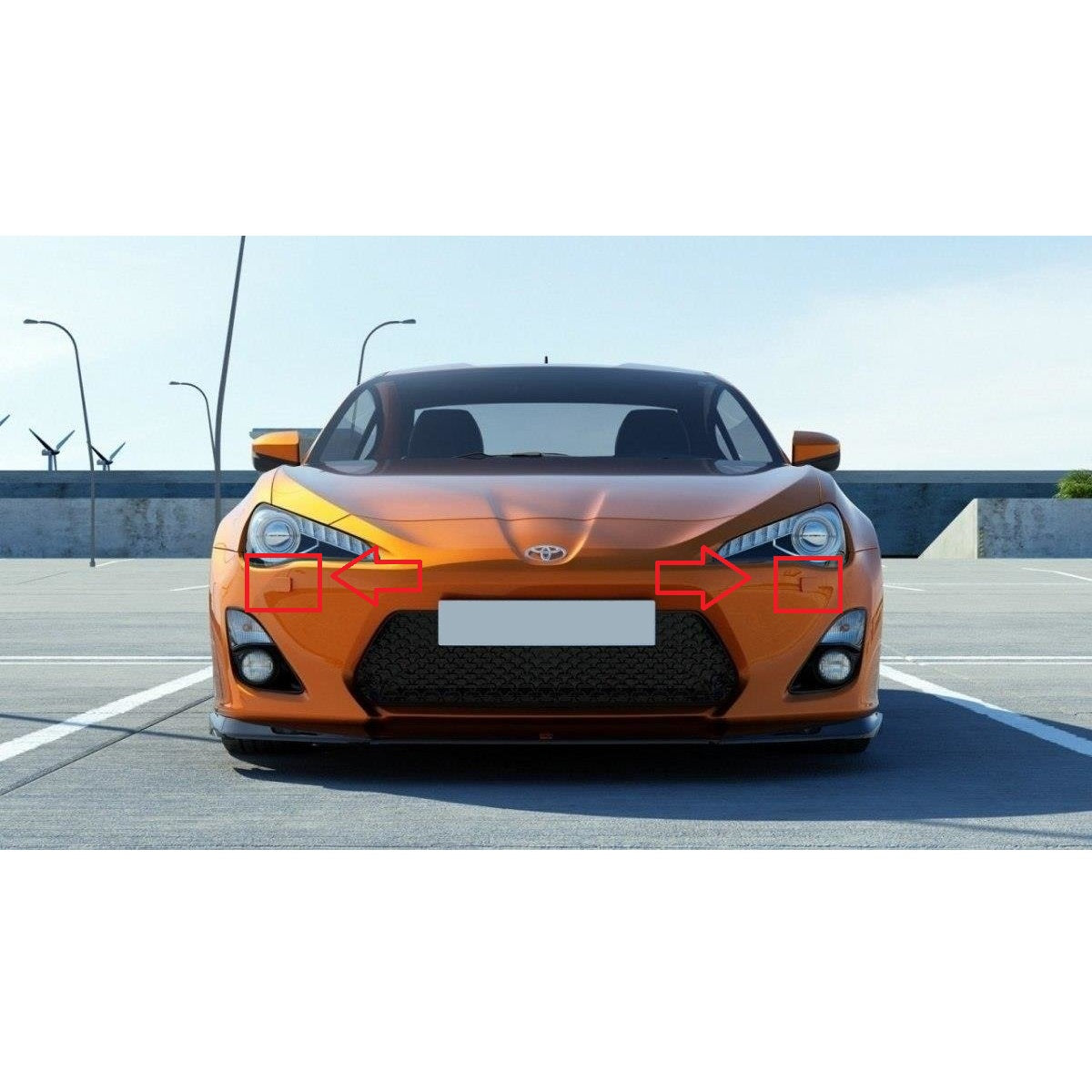 Toyota GT86 Pre-facelift 2012-2016 капачета за пръскалки на фарове