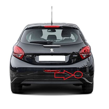 Peugeot 208 I A9 pre-facelift / facelift 2012-2019 капаче за кука за теглене