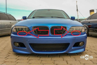 BMW E46 Pre-facelift Sedan 1998-2001 капачета за пръскалки на фарове