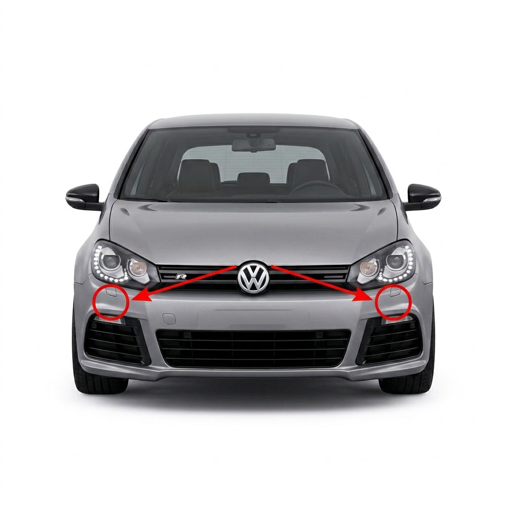 VW Golf 6 R 2009-2013 капачета за пръскалки на фарове