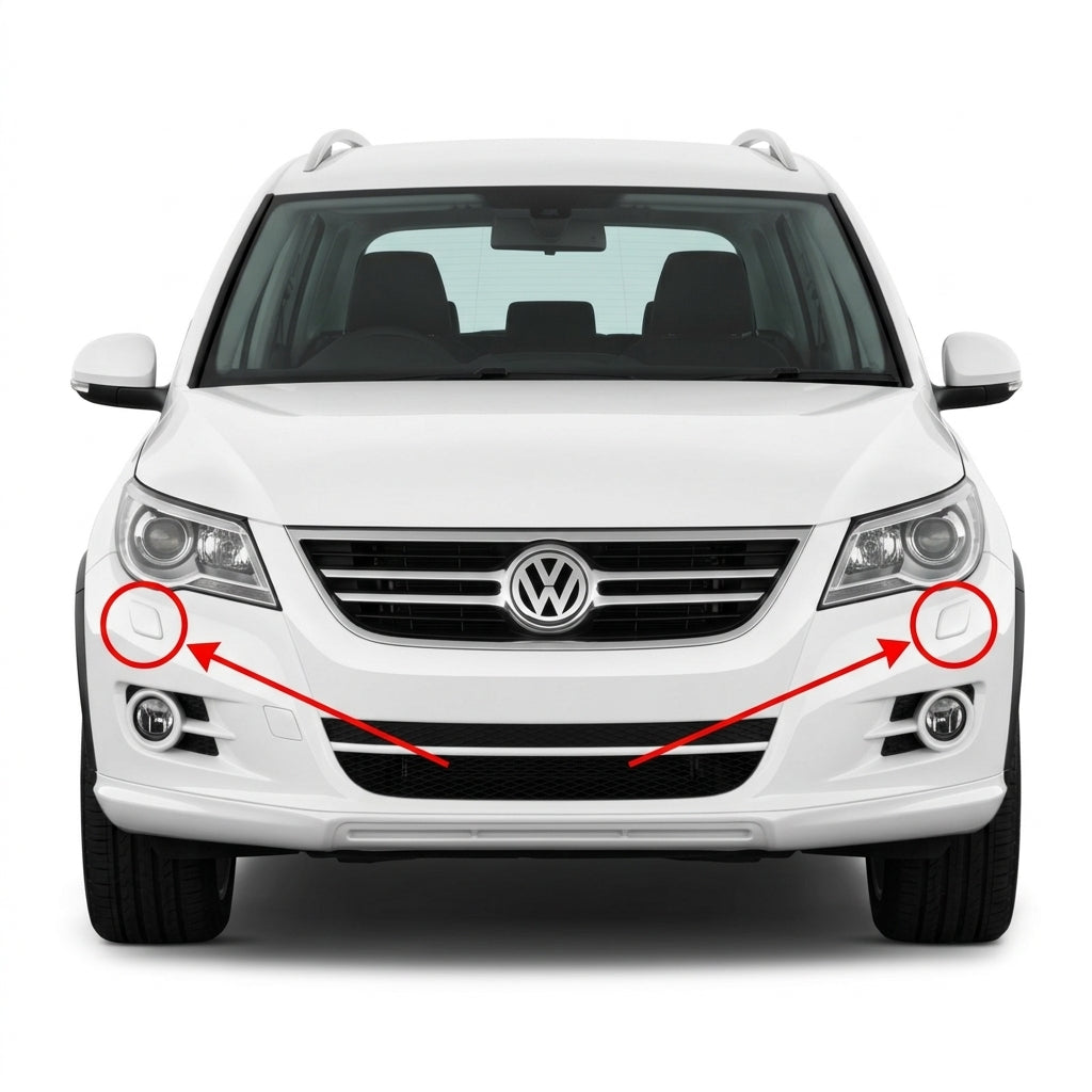 VW Tiguan pre-facelift 2007-2011 капачета за пръскалки на фарове