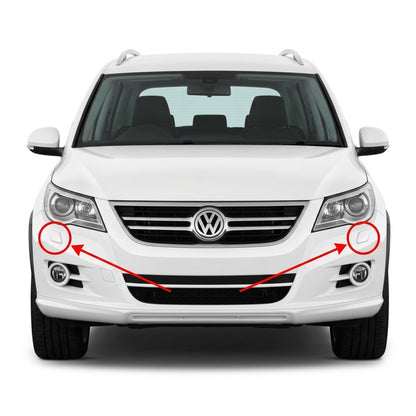 VW Tiguan pre-facelift 2007-2011 капачета за пръскалки на фарове