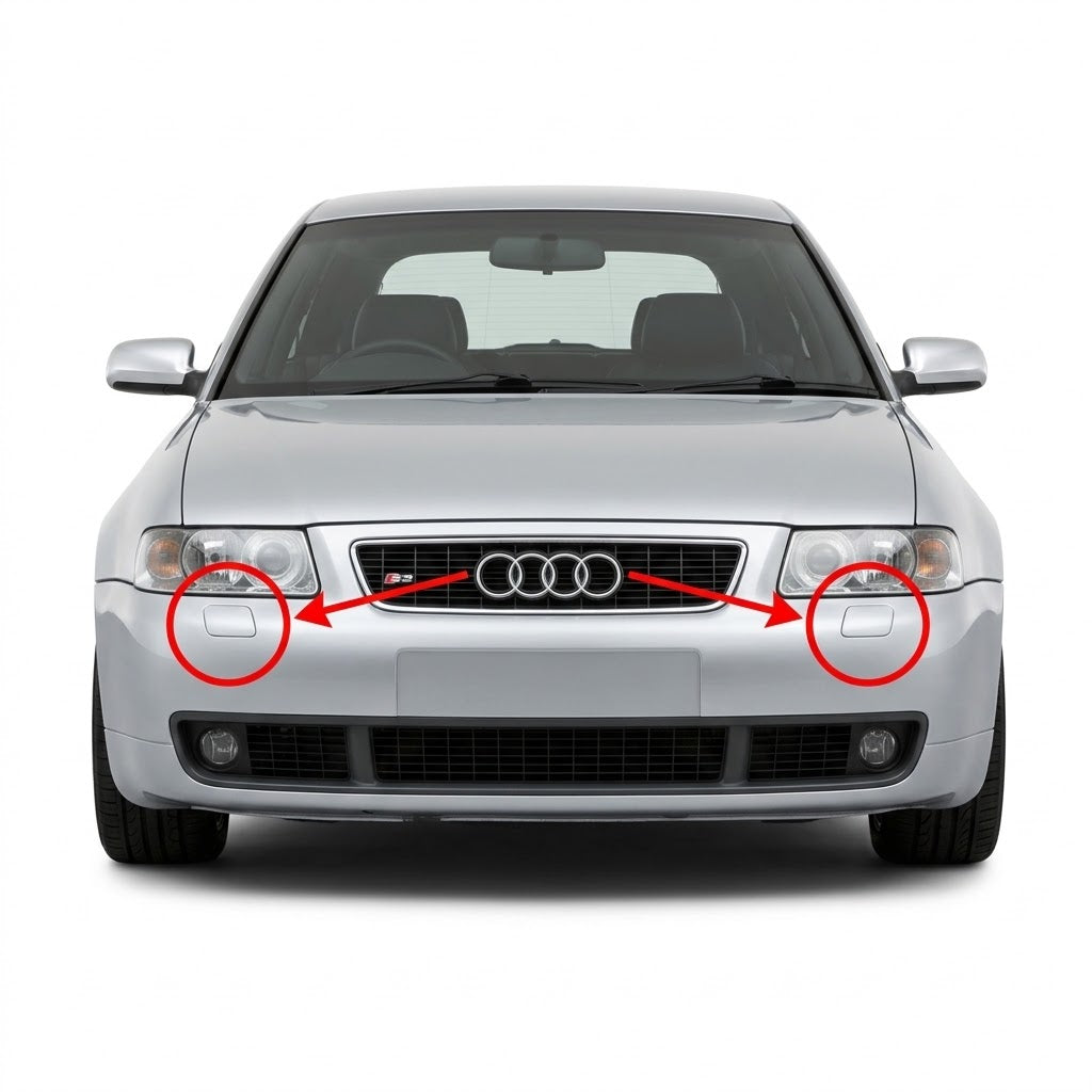 Audi S3 8L 1999-2003 капачета за пръскалки на фарове