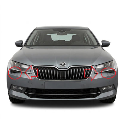 Skoda Superb MK3 Pre-Facelift 2015-2019 капачета за пръскалки на фарове
