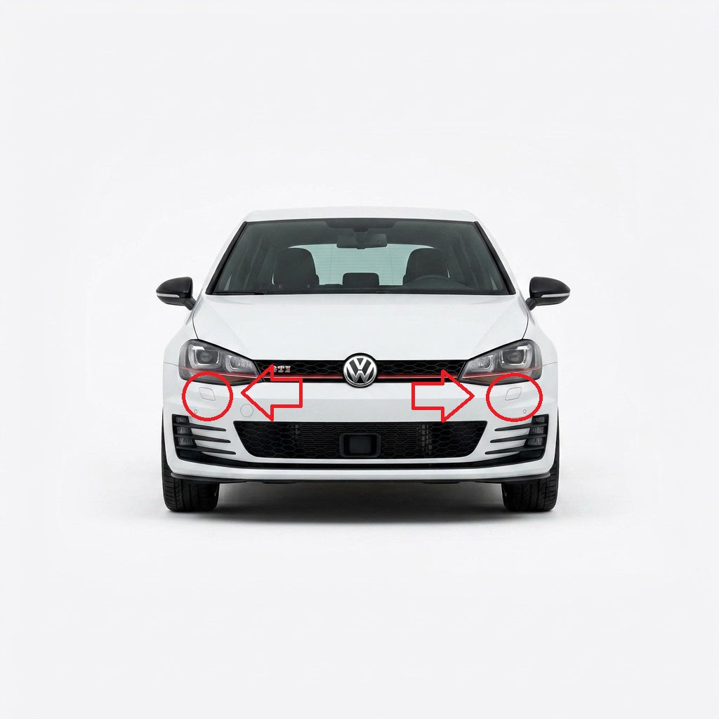 VW Golf 7 GTI / GTD / R pre-facelift 2013-2017 капачета за пръскалки на фарове