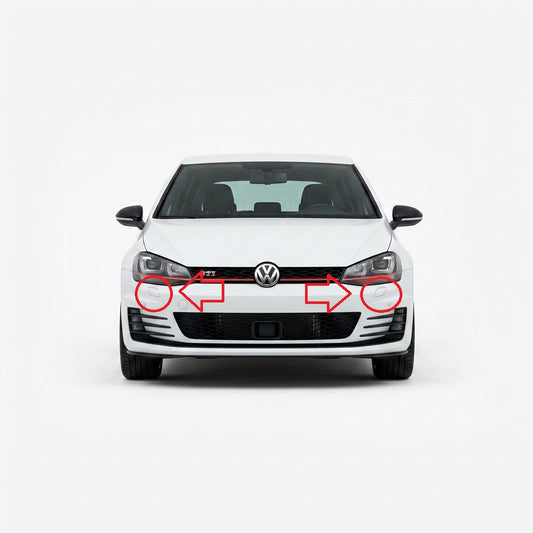 VW Golf 7 GTI / GTD / R pre-facelift 2013-2017 капачета за пръскалки на фарове