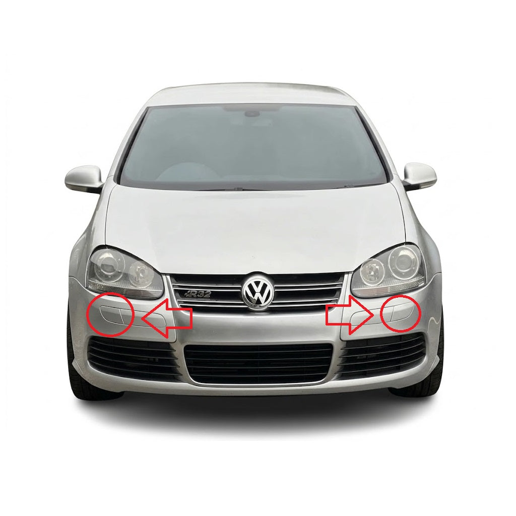 VW Golf MK5 / R32 pre-facelift 2003-2008 капачета за пръскалки на фарове