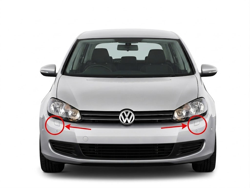 VW Golf Plus facelift 2009-2014 капачета за пръскалки на фарове