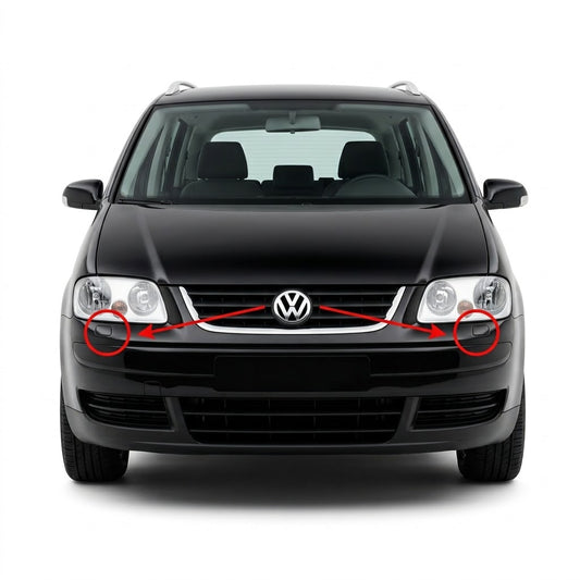 VW Touran 1 facelift 2006-2010 капачета за пръскалки на фарове