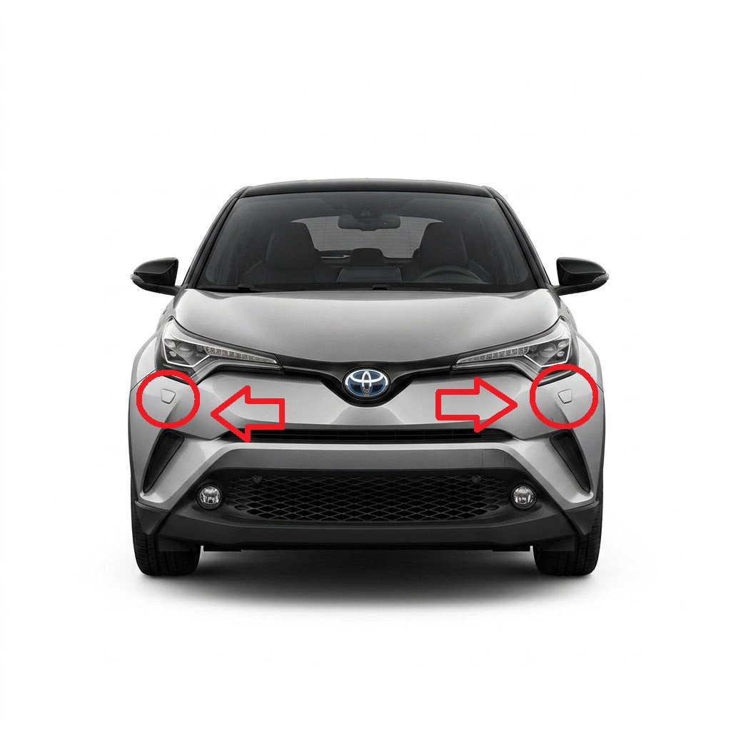 Toyota C-HR AX10 Pre-Facelift 2016-2019 капачета за пръскалки на фарове