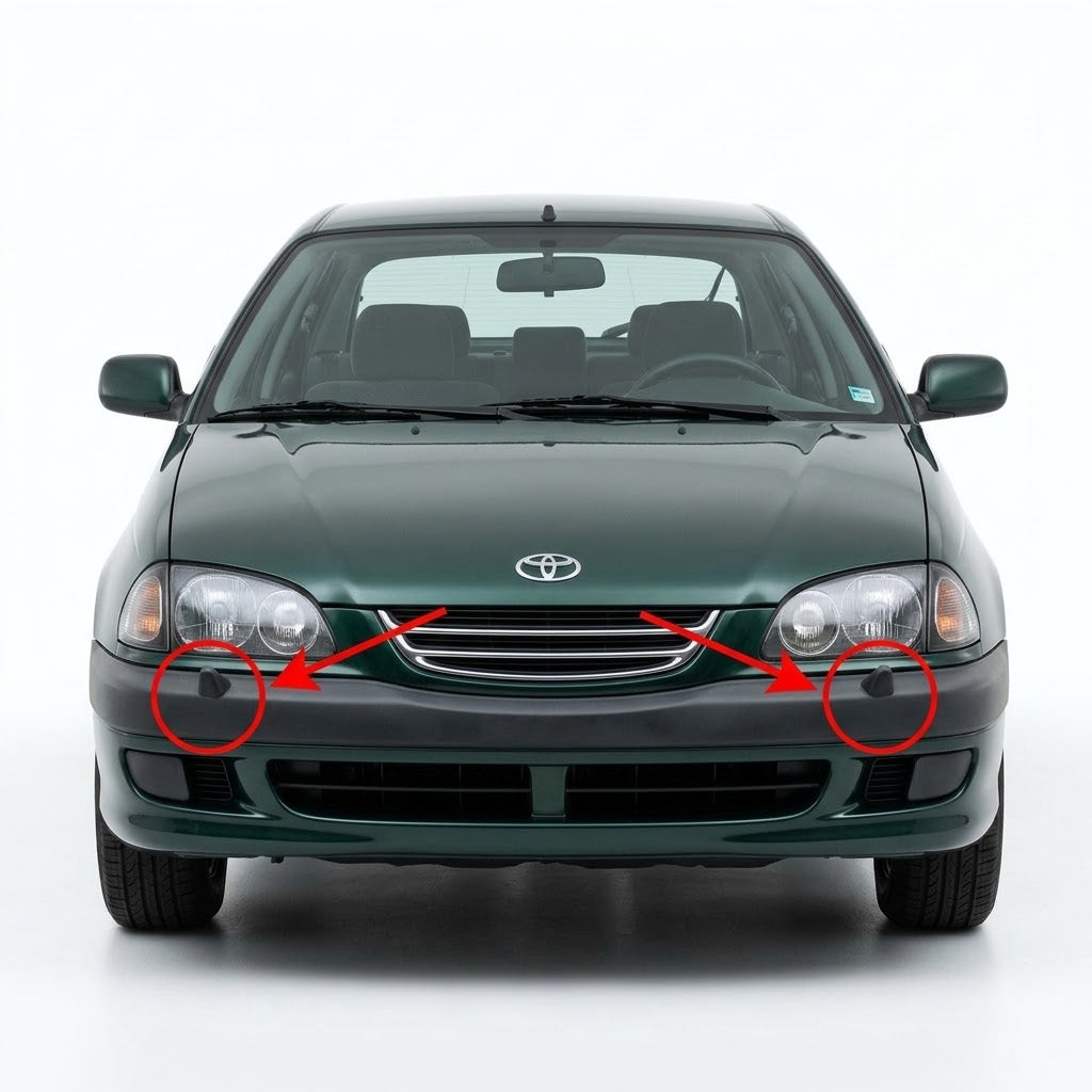 Toyota Avensis T22 1997-2003 капачета за пръскалки на фарове