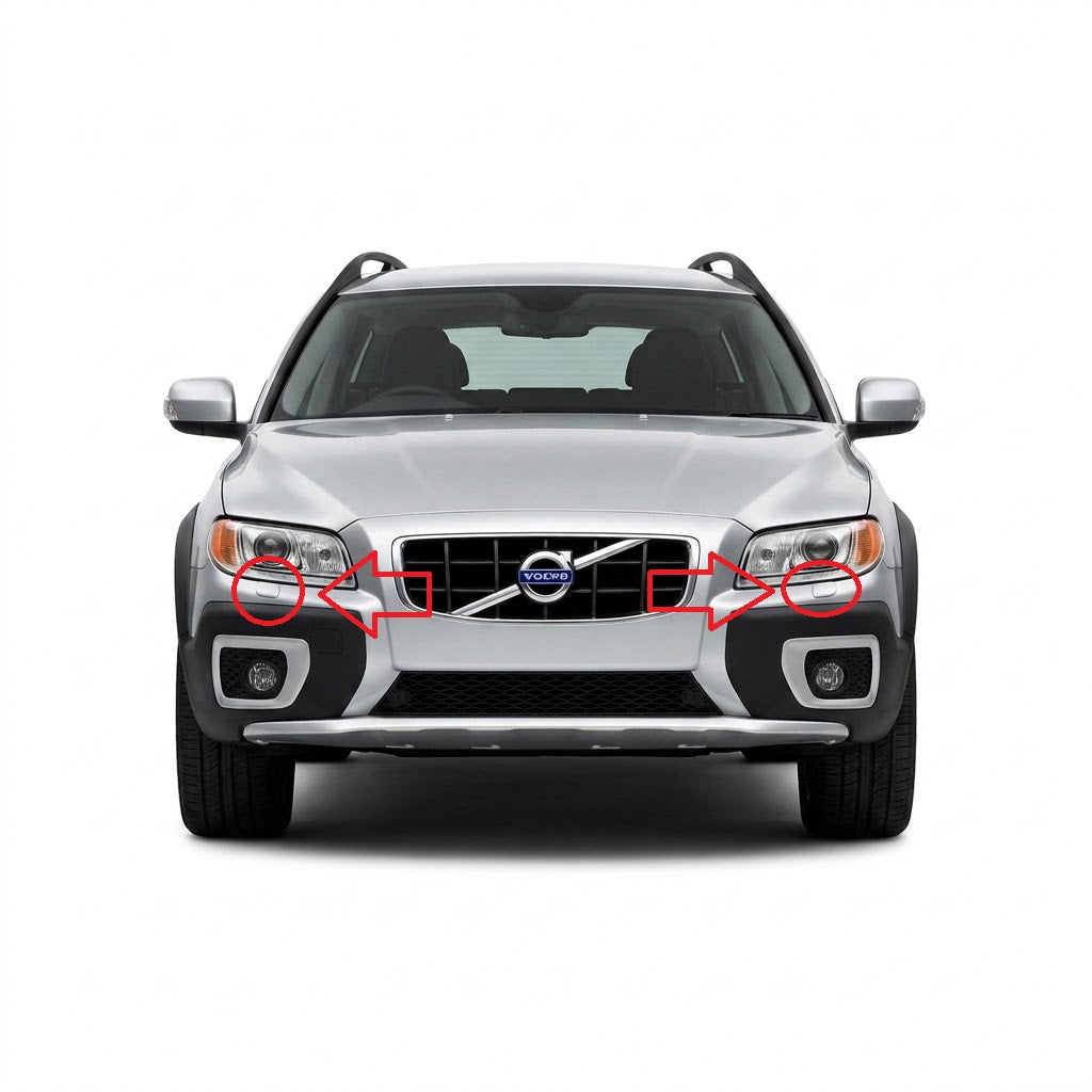 Volvo V70/XC70 pre-facelift 2007-2013 капачета за пръскалки на фарове