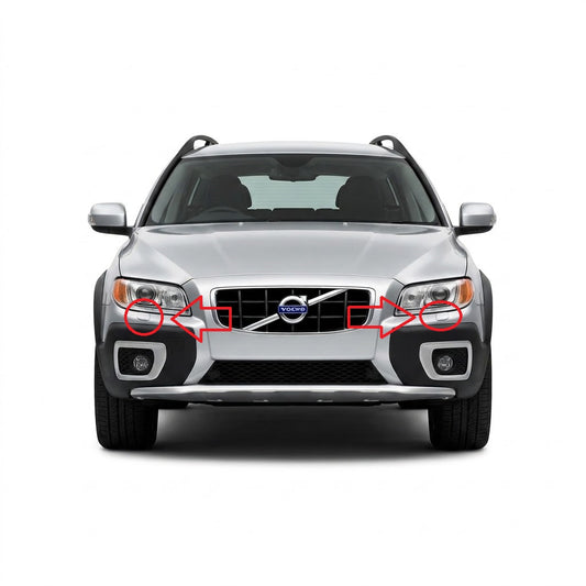 Volvo V70/XC70 pre-facelift 2007-2013 капачета за пръскалки на фарове