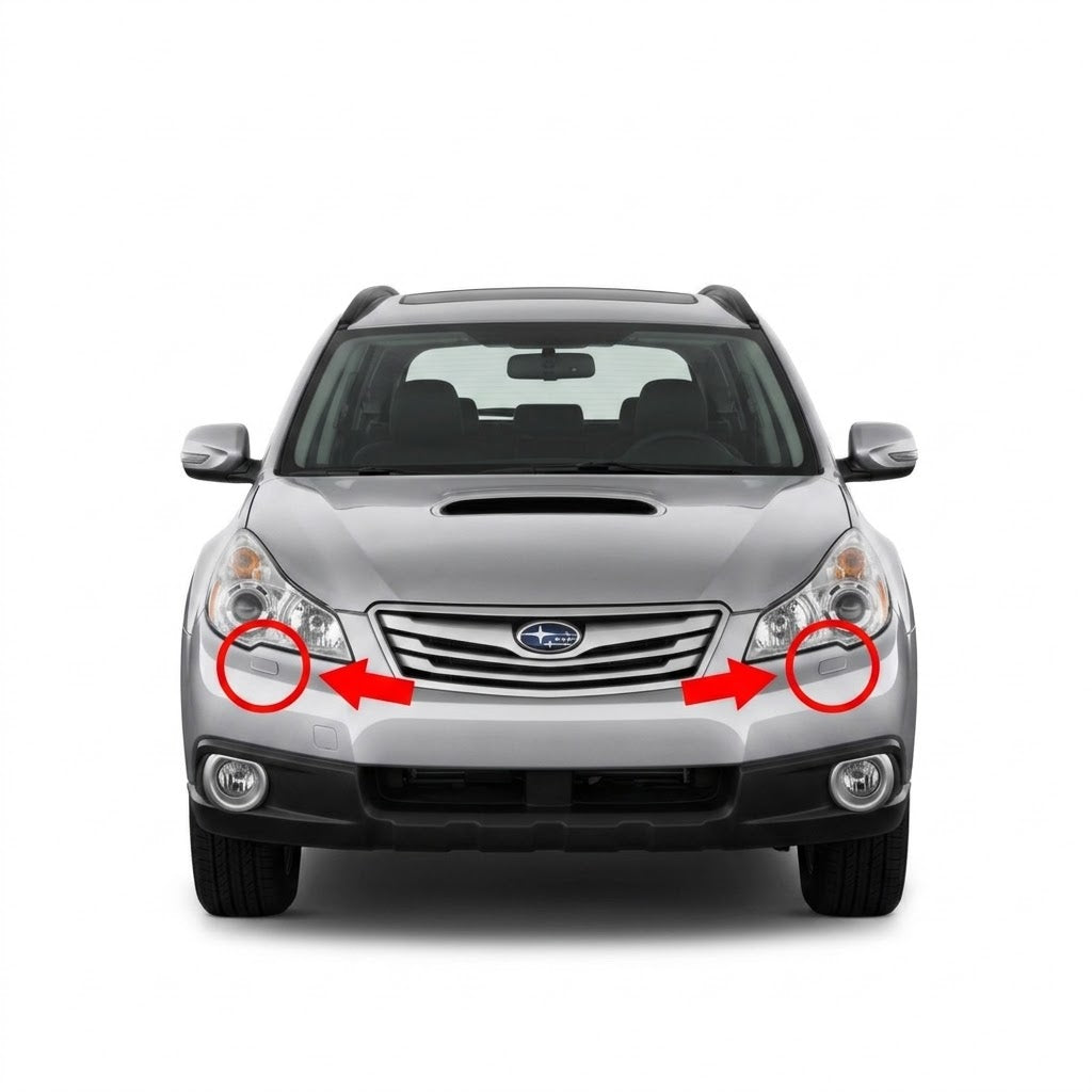 Subaru Outback / Legacy BR Pre-Facelift 2009-2012 капачета за пръскалки на фарове