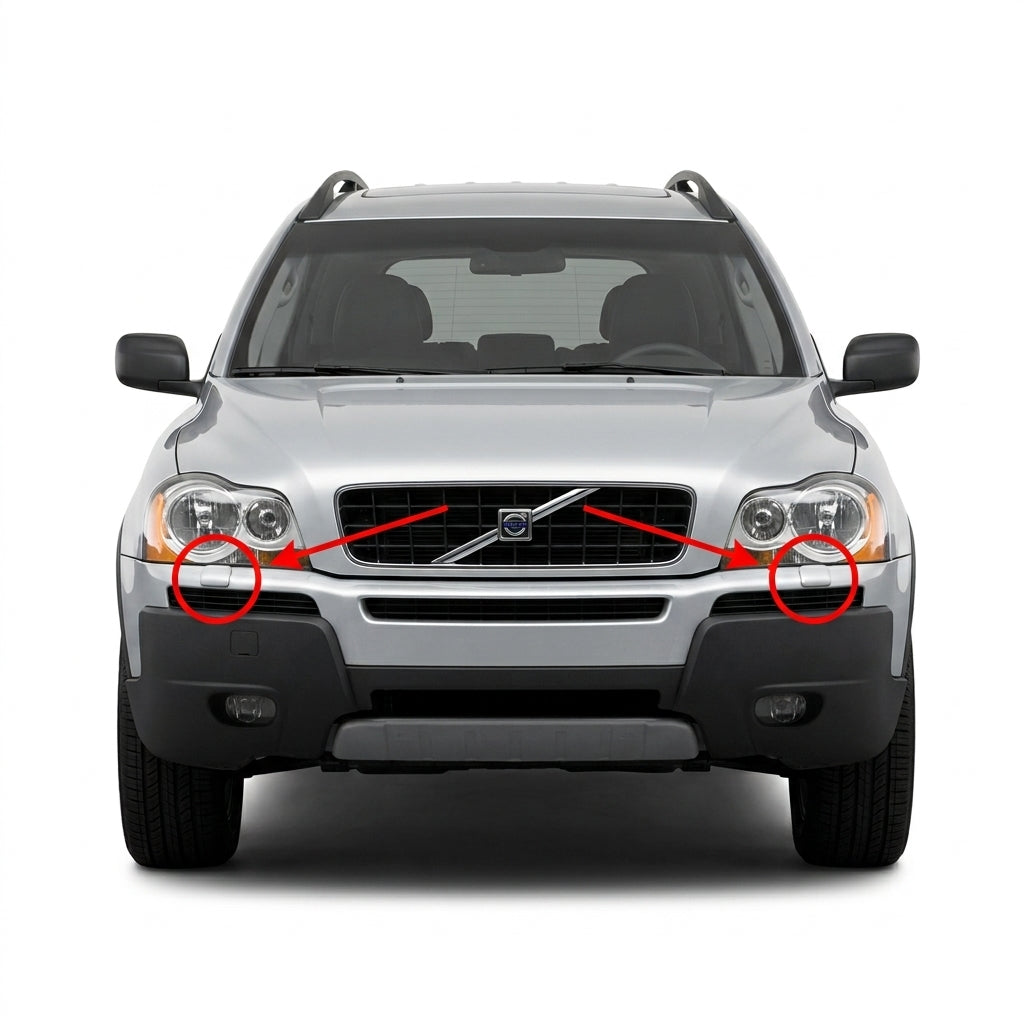 Volvo XC90 pre-facelift 2002-2006 капачета за пръскалки на фарове
