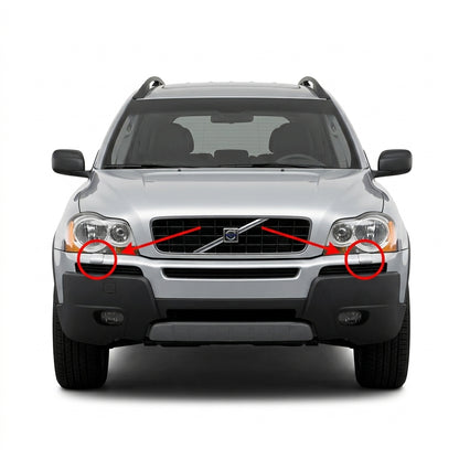 Volvo XC90 pre-facelift 2002-2006 капачета за пръскалки на фарове