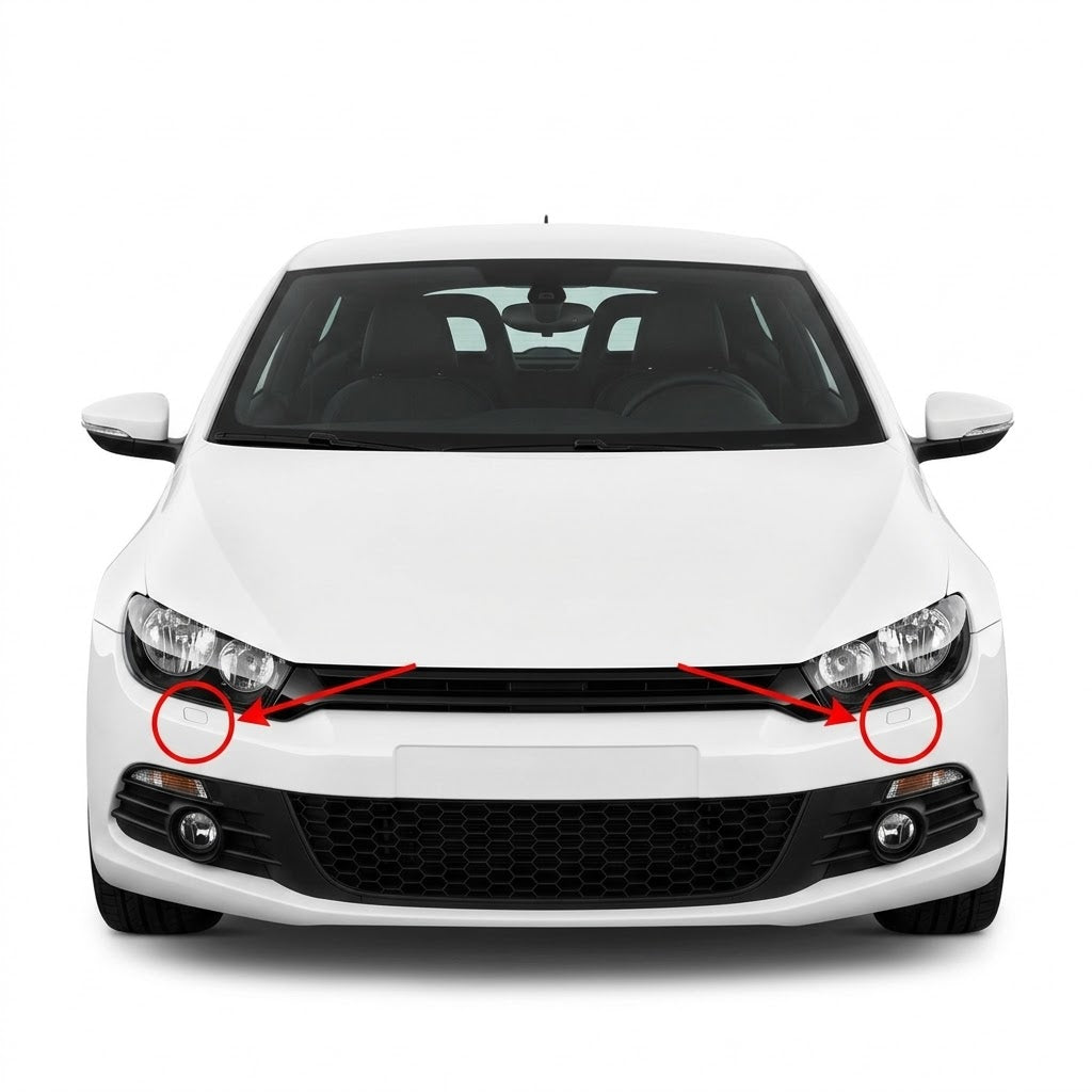 VW Scirocco 3 pre-facelift 2008-2014 капачета за пръскалки на фарове