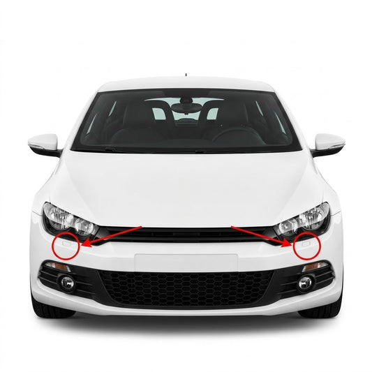 VW Scirocco 3 pre-facelift 2008-2014 капачета за пръскалки на фарове