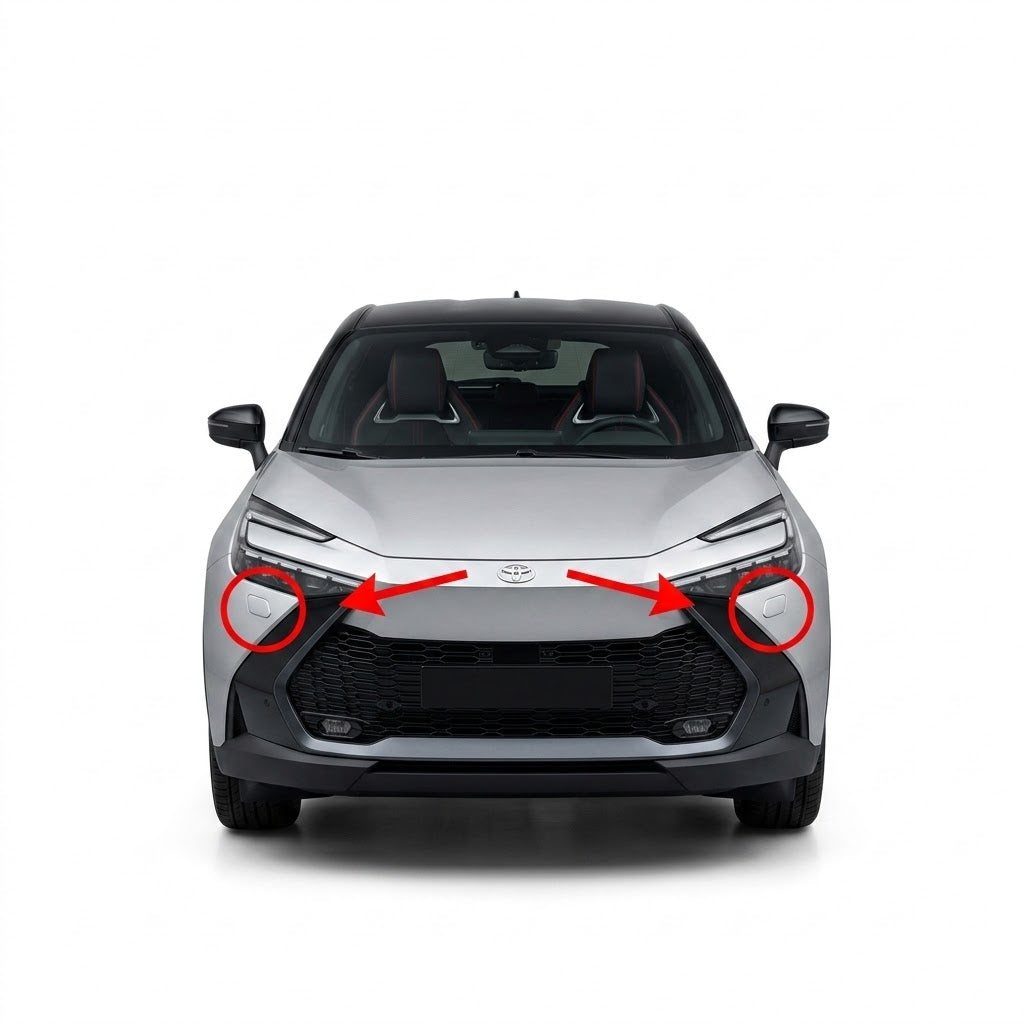 Toyota C-HR AX10 Facelift 2019-2023 капачета за пръскалки на фарове